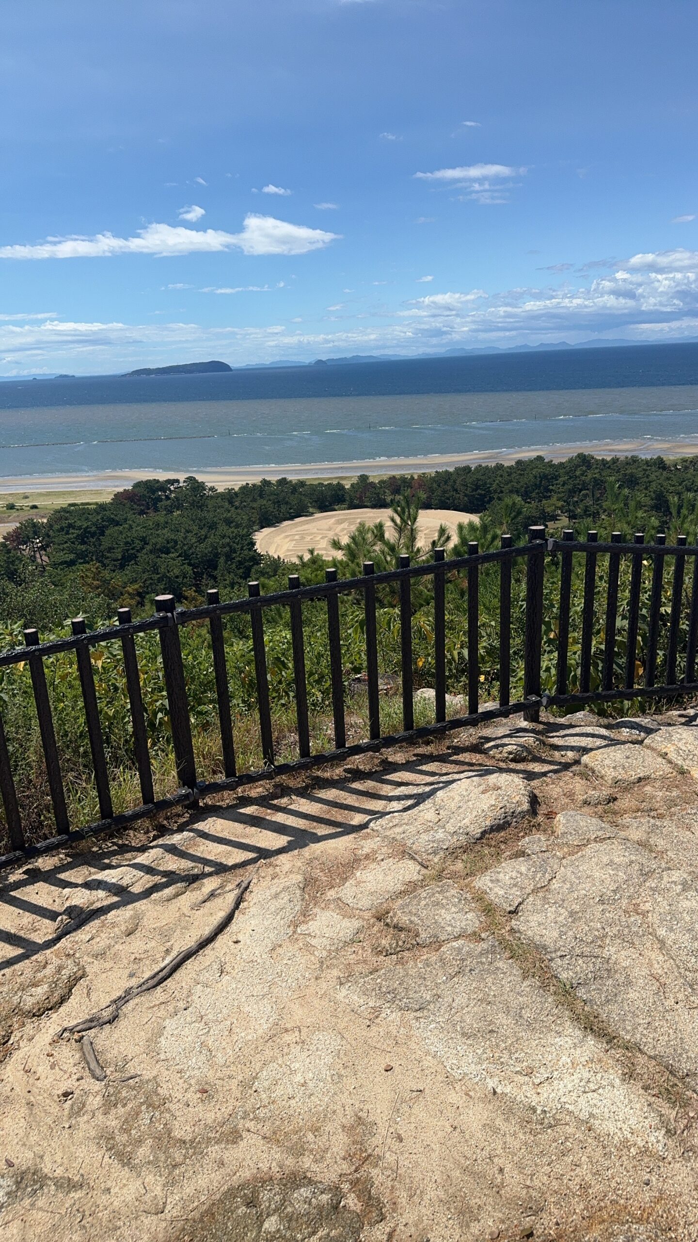 銭形砂絵 部分(展望台より)