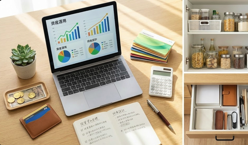 スマホでスピード本人確認を行っているイラスト