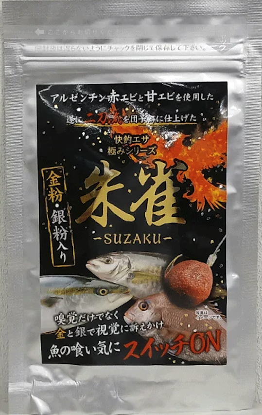 ホンダベイツ 快釣エサ 朱雀のパッケージ